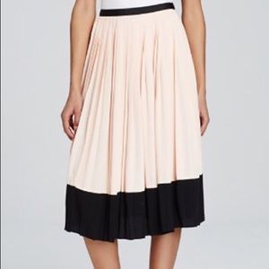 Kate Spade pleated colorblock skirt